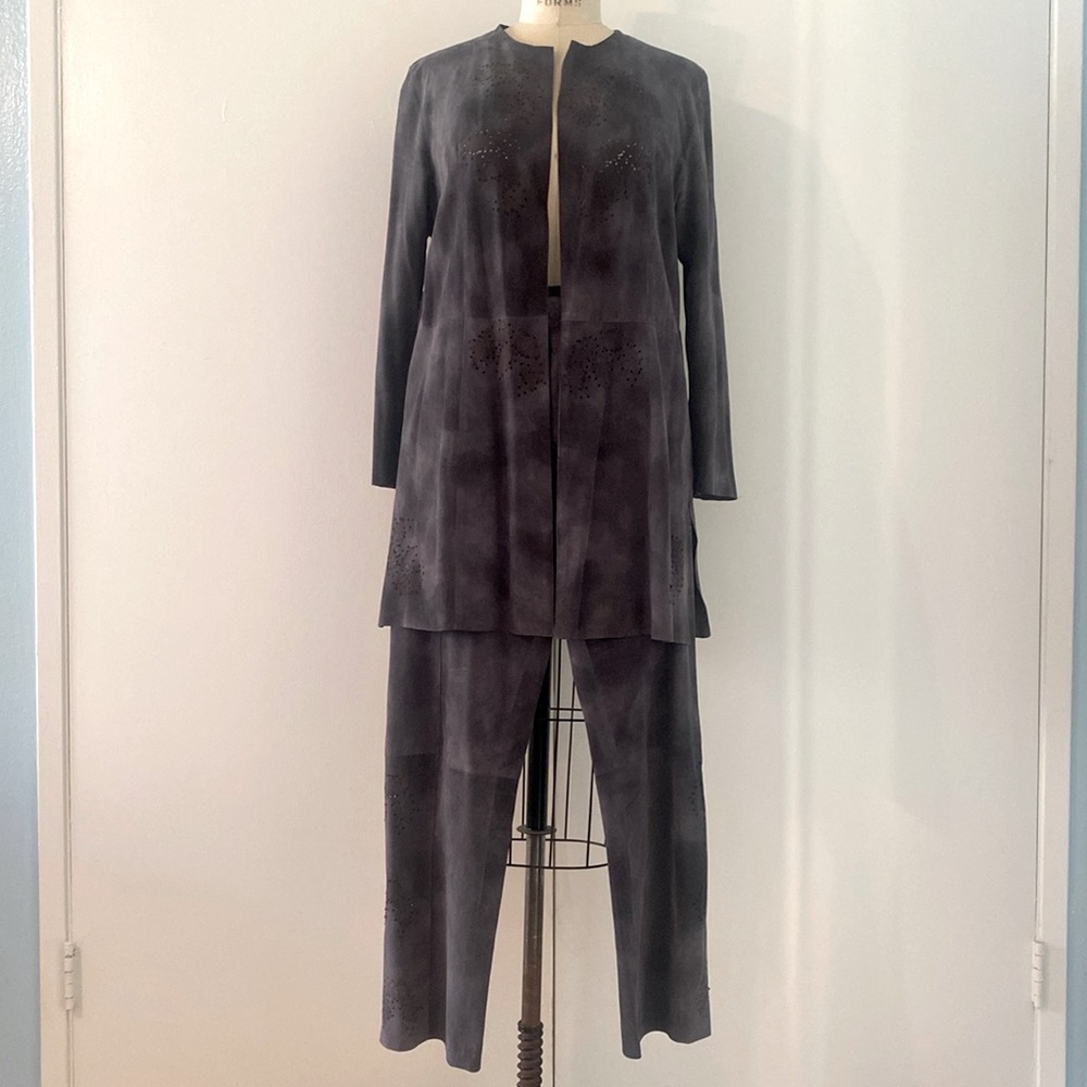 Fendi suede suit